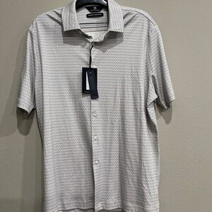 Hart Schaffner Marx Men’s short Sleeve Polo Shirt Size L luxury cotton NWT